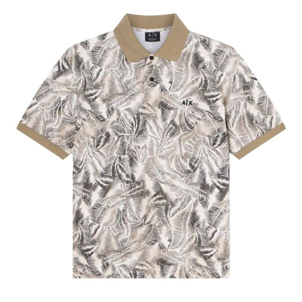 Armani Exchange Mens Classic Polo Shirt / Beige